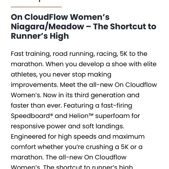 On Cloudflow Women Niagara Meadow Athletic Sneakers High Performance Sz 8.5 NIB - Picture 12 of 13